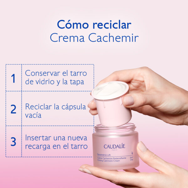 Recarga Crema Día Cachemir Redensificante Resveratrol Caudalie