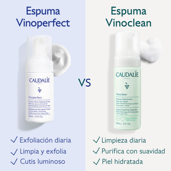 Vinoperfect Espuma Micropeeling Luminosidad Caudalie