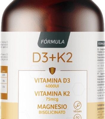 Vitamina D3 y K2 + Magnesio Fórmula WeBotanix