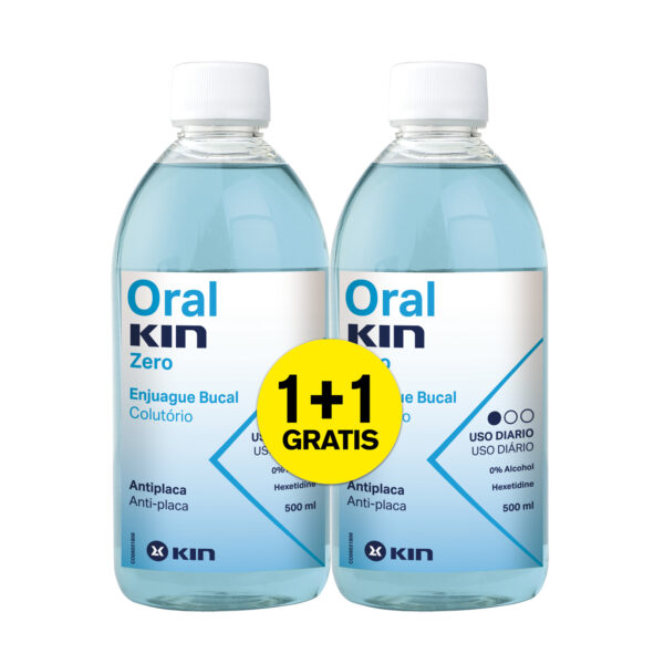 Oralkin zero enjuague 500ml 2x1