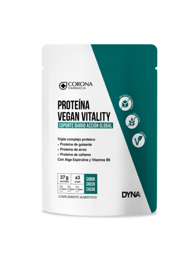 PROTEINA VEGAN VITALITY GREEN CACAO DYNA - Imagen 2