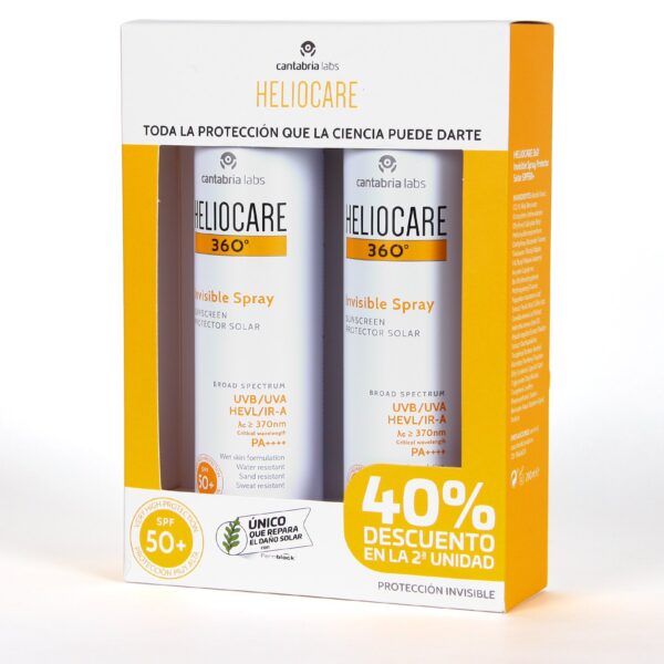 PACK HELIOCARE 360 INVISIBLE SPRAY 200 + 200 ML