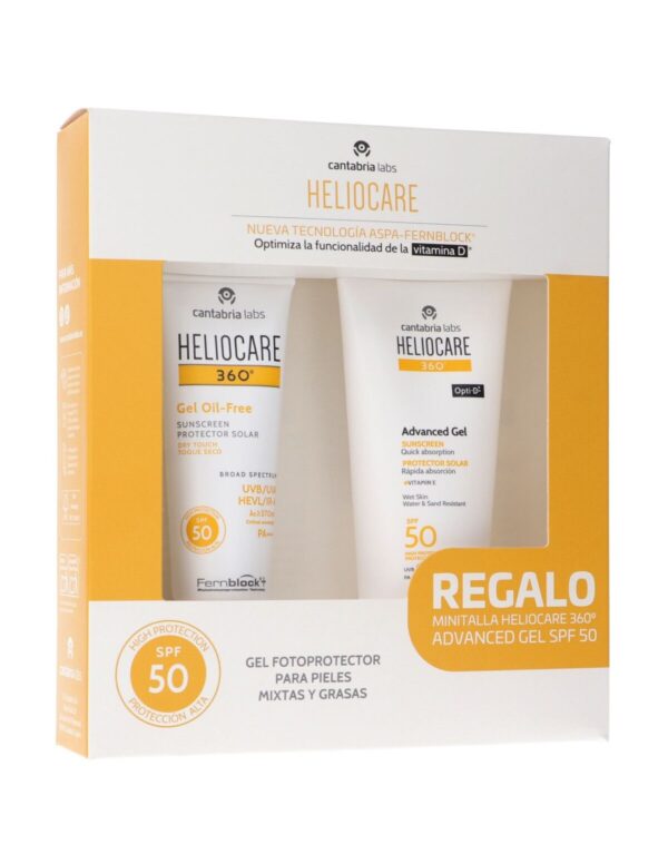 PACK HELIOCARE  GEL OIL FREE + ADVANCE SPRAY